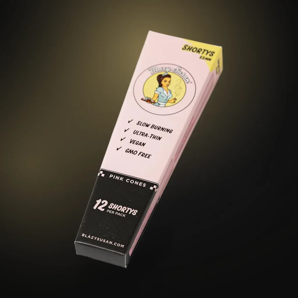 Blazy Susan Pink Cones - 53mm Shortys - 12 Count 