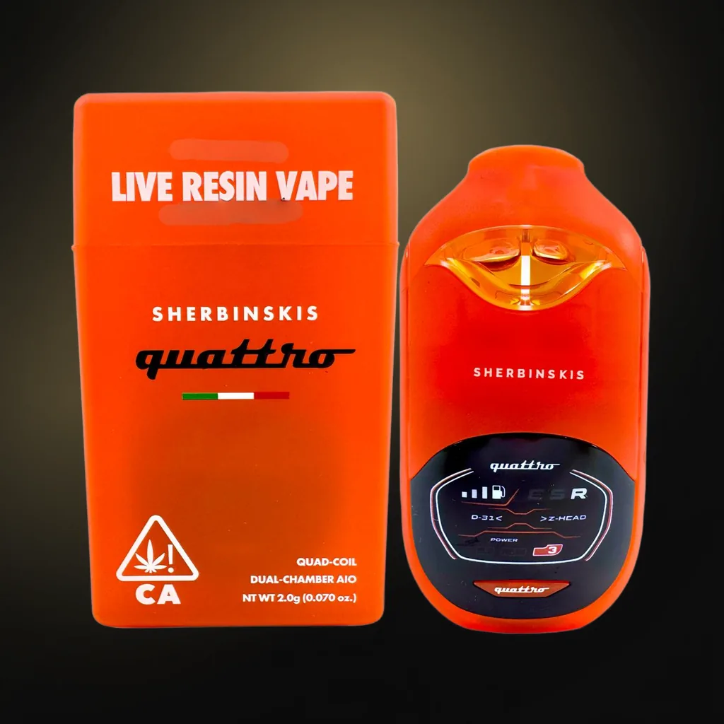 Quattro Live Resin Dual Flavors Disposable Vape | 2g