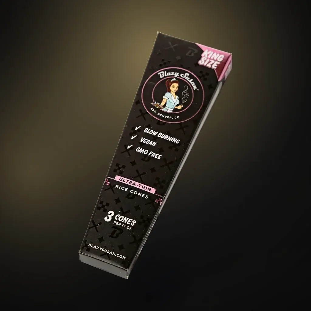 Blazy Susans Ultra Thin Rice Pre Rolled Cones king size