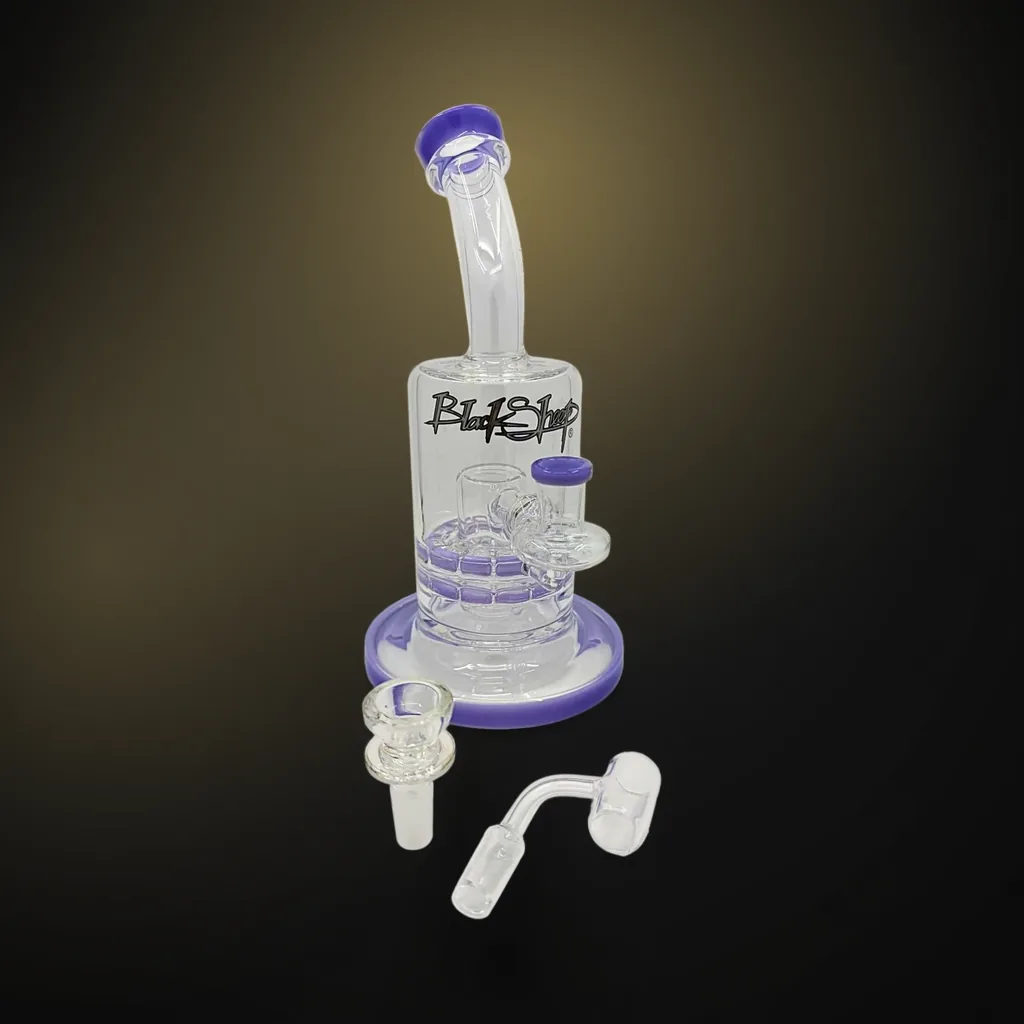 Handcrafted Black Sheep Glass Water Pipe 10” - #1140