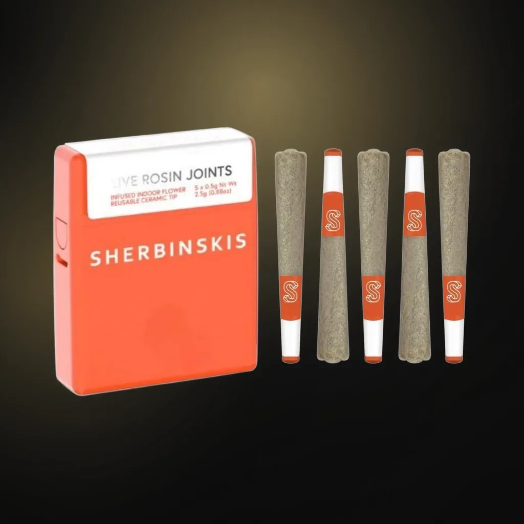 Live Rosin + Diamond Infused Joints - 5 J's x 0.5g ea