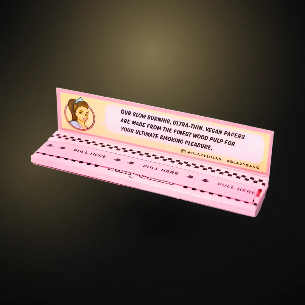 Blazy Susan Pink Rolling Papers | King Size Slim