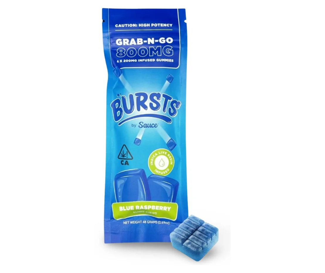 Bursts Gummies | 800MG | 4 × 200MG Pieces - Image 1