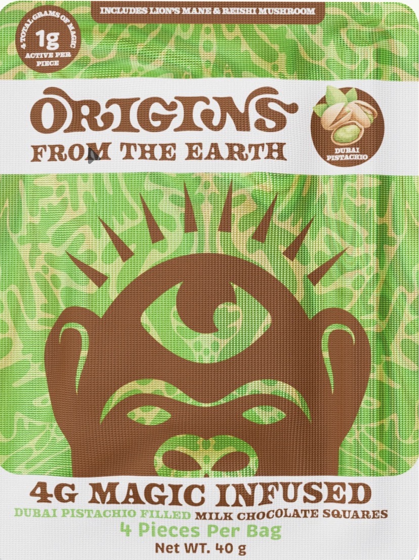 Origins From The Earth -4G Magic Infused Chocolate Squares  - Image 1