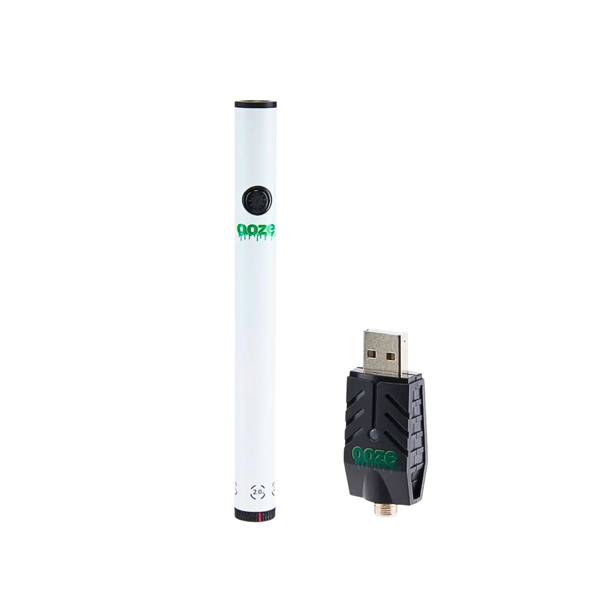 Slim Twist Vape Battery – White
