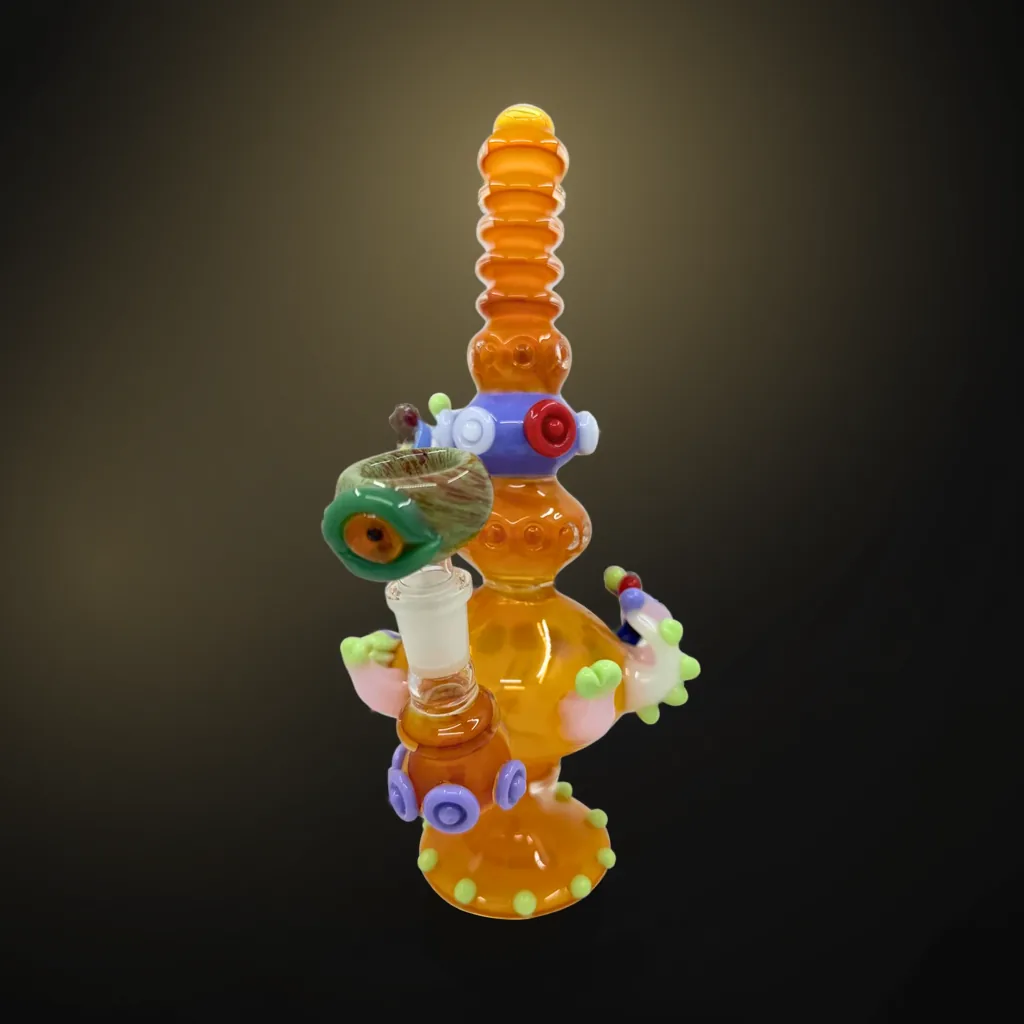One-of-One Handcrafted Color-Worked Glass Rig - #1126
